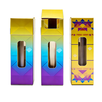 Boîte d'emballage personnalisée pour cartouches jetables résistantes aux enfants, 2g, 3g, 1ml, avec fenêtre et couvercle à clapet