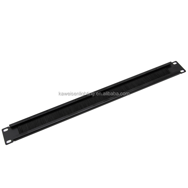 Original Factory Supply 1u Iron Cable Manager Network Brush Strip Network 19" Brush Panel Cable Management Brush Cable Organizer
