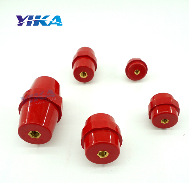 YIKA Low Voltage Busbar Insulator CE ROHS Certified Supports SM25 SM35 SM40 SM51 SM60 Types Red Color 5-25KV 300-1500LBS Tensile