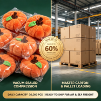 Peluche citrouille douce de 8 pouces, coussin en forme de légume, prix pour machine de jeu d'arcade de centre commercial, fournisseur direct d'usine, articles en stock à acheter