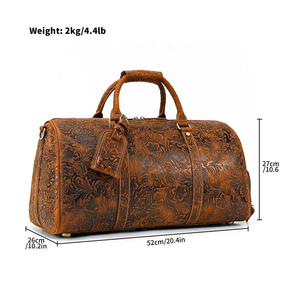 Bolsa de Viaje de Cuero de Alta Calidad en Oferta para Hombre, Colores y Logotipo Personalizables, Marca VALNERO INTERNATIONAL, Hecho en Pakistán - Product Image 3