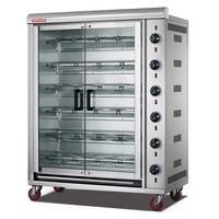 Machine à rôtir le poulet en acier inoxydable, four à rôtir le poulet, machine à griller le poulet rotative FLAMEMAX HGJ-3PA