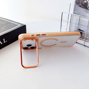 Shockproof <b>Hard</b> PC Phone <b>Case</b> with Metal <b>Camera</b> Kickstand Holder Magnetic Mobile Phone <b>Case</b> for Phone 17 Pro Max 15 16 17Pro - Product Image 4
