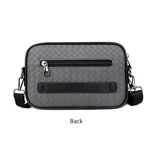 新款潮流<span class=keywords><strong>PU</strong></span>皮革防盗防水肩包男士商务斜挎包带定制标志 - Product Image 5