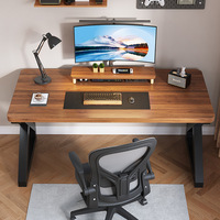 Table de jeu pour ordinateur moderne en gros, bureau PC avec base métallique noire, bureau de jeu