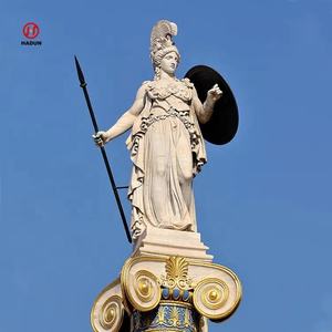 Estatua de Atenea de la mitología griega de mármol blanco famoso de tamaño real - Product Image 1