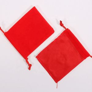 Red Velvet Pouch Lip Gloss Jewelry Pouches <b>Small</b> Pouch <b>Bag</b> Drawstring <b>Gift</b> - Product Image 2