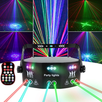 Projecteur de scène mobile YSH 15 Eye RGBW LED et laser pour DJ, discothèque, avec contrôle DMX-512 et angle de faisceau de 150°
