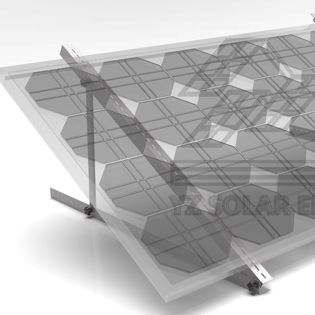 YZ Wholesale Adjustable Triangle Bracket Aluminum PV Mounting System for Open Field Solar Panels Quick Installation Anodized
