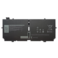 Baterai Laptop Isi Ulang Li-ion 52TWH XX3T7 7.6V untuk Dell XPS 13 7390 9310(2-IN-1) P103G001 P103G002 X1W0D 00FDRT Tersedia