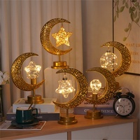 Décorations de Ramadan à Lumière LED Aïd Moubarak pour la Maison, Décor de Fête Islamique Musulmane, Lanterne de Ramadan Kareem