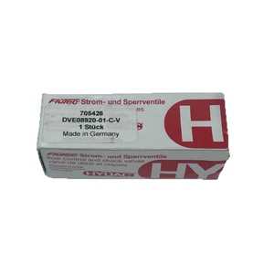 Válvula de Alivio Hydac DVE08920 01 C V de Acción Simple con Sello Suave para Estación Hidráulica - Product Image 1
