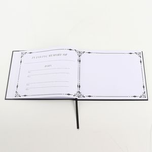 Expédition directe à vos clients livre d'or en cuir à couverture rigide personnalisé pour livre de service commémoratif funéraire - Product Image 3