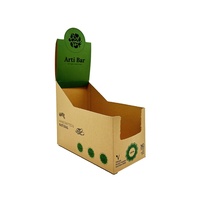 Présentoir de barres protéinées pour bonbons chocolat snack au détail imprimé avec logo personnalisé boîte d'emballage en carton pour aliments sur étagère
