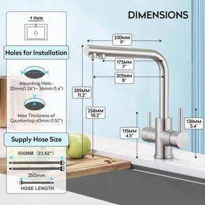 Lowest Wholesale Factory Drinking Water 3 Way Kitchen Filter Faucet - Product Image 5