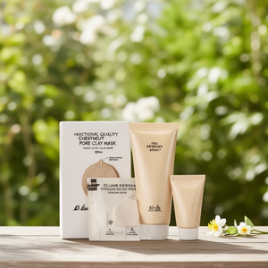 Mascarilla Facial de Arcilla de Castaño Suave de Calidad Hanyul 100mL con 15mL de Regalo y 4 Mascarillas Faciales Exfoliantes - Product Image 3