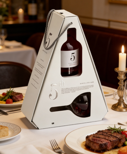 Eco Friendly Kraft Corrugated <strong>Box</strong> Printed Cardboard Wine <strong>Box</strong> with Handle Premium 2 Bottle Wine <strong>Gift</strong> Packaging <strong>Box</strong> - Product Image 1
