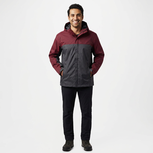 Men's High Quality <b>Waterproof</b> Rain <b>Jacket</b> <b>Winter</b> Stand Collar Windbreaker Full Sleeve Plus Size-4XL Lightweight Fabric Letter - Product Image 1