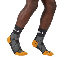 Chaussettes de sport athlétiques pour hommes et femmes, personnalisables avec logo, antibactériennes, écologiques, respirantes, tricotées, pour la gym et le fitness