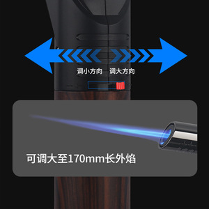 Antorcha de soldadura de alta presión con cabezal angular para barbacoa, soldadura de joyería y mango de madera. - Product Image 3