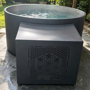 ICEMEND Seau à glace pour la récupération des athlètes, noir, en acier inoxydable 304, baignoire ovale pour bain froid, baril de trempage extérieur - Product Image 6