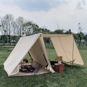 <span class=keywords><strong>Tente</strong></span> triangulaire en toile de coton imperméable pour camping en plein air, petit <span class=keywords><strong>tipi</strong></span>, <span class=keywords><strong>tente</strong></span> extérieure pour 1 personne, pour café - Product Image 3