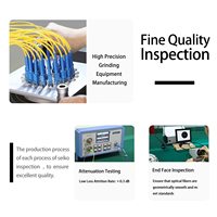 Precio de Fábrica, Cable de Fibra Óptica SC UPC Personalizado de 12 Hilos, Monomodo 9/125, 1 Metro, para Sistemas de Comunicación en Redes