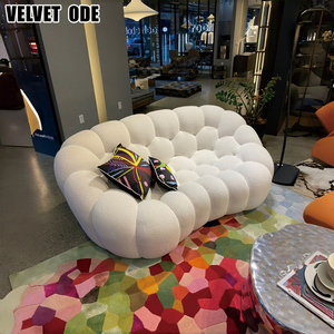 Divano a Bolle di Lusso in Velluto Italiano, Modulare e Scultoreo, per Lobby di Hotel di Alta Gamma, Showroom di <span class=keywords><strong>Design</strong></span> e Arredamento Espositivo - Product Image 3