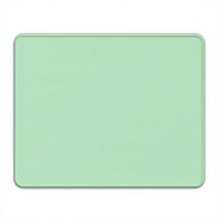 Tapis de souris gaming vert clair, coutures anti-frayage, texture premium, base en caoutchouc antidérapante, carré, lavable