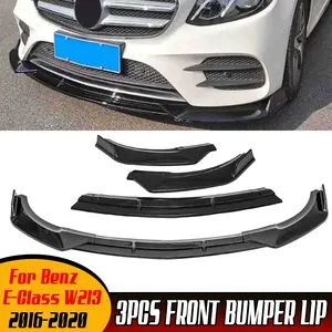 3x Alerón Delantero para Automóvil, Estilo Fibra de Carbono/Negro, Kit de Carrocería, Difusor para Mercedes Benz Clase E W213 2016-2020 - Product Image 1