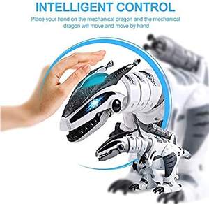 Dinosaure télécommandé, <span class=keywords><strong>robot</strong></span> RC, animaux de compagnie électroniques, mode combat, dinosaures robotiques avec marche, danse, son analogique, jouets robots - Product Image 5