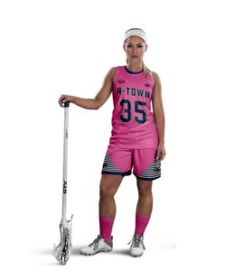 PIHA SPORTS PS-WLU-1 Uniformes de lacrosse personnalisés de haute qualité à bas prix pour les jeunes universitaires, designs personnalisés pour les vêtements de sport pour hommes, 100% coton - Product Image 4