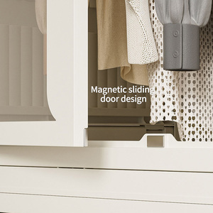 Gấp đồ nội thất Closet xách tay Kid Closet, có thể gập lại nhựa lưu trữ nội với 5 móc cho phòng ngủ - Product Image 6