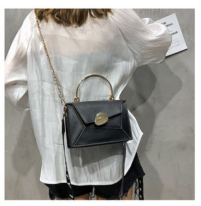 Wome-Bolso de hombro con anillo de hierro semicírculo, moda coreana, Joker, costura de Color, novedad - Product Image 6