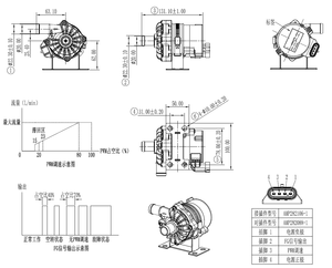 12v 24v לחץ גבוה לחץ צנטריפוגלי משאבת מים עבור רכב מנוע קירור 120w dc מנוע oem מכונית preheater - Product Image 6
