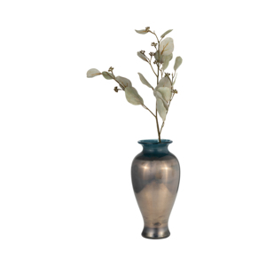 Vaso in vetro moderno per l'arredamento del soggiorno, raffinato complemento d'arredo, vaso decorativo per fiori con sfumature di colore discrete. - Product Image 3