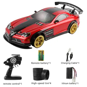 Süper hızlı radyo yarışçısı yüksek hız 1:10 70km/saat uzaktan kumanda yarış araba sürüklenme araba çift mod 4wd elektrikli Rc araba modeli