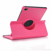 Étui pour tablette CasePeak en cuir PU à motif litchi avec support rotatif à 360 degrés pour Samsung Tab a 8.0 10.1 S9 S10 FE Plus