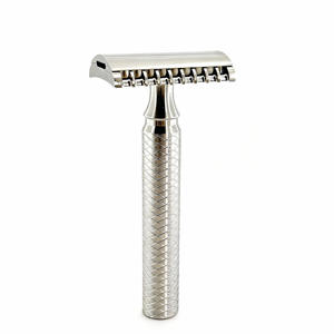 <span class=keywords><strong>Rasoir</strong></span> de sécurité à double tranchant en alliage de titane poli, le plus aiguisé, idéal <span class=keywords><strong>pour</strong></span> les têtes chauves - Product Image 1