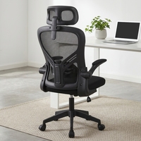 Chaise de bureau ergonomique moderne en maille, confortable, pour réunions, avec appui-tête réglable 2D et siège en mousse moulée – Vente en gros