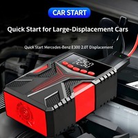 Nouveau Compresseur d'Air Portable 6000mAh ABS pour Pneus de Voiture avec Pince Intelligente, Démarreur de Batterie et Moniteur de Pression des Pneus