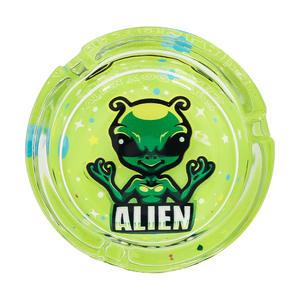 Cenicero de cristal personalizado al por mayor 85mm logotipo personalizado accesorios para fumar - Product Image 6