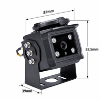 Kit de caméra de sécurité pour véhicule, camion, remorque, excavatrice, système de caméra IP sans fil 1080P avec carte SIM 4G, P2P