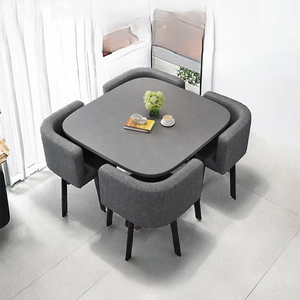 Runwood Modern Rectangle <strong>Wooden</strong> <strong>Table</strong> <strong>Top</strong> 4 Seater Dining <strong>Table</strong> Set <strong>for</strong> Home Furniture Kitchen Restaurant Cafe Luxury Dining - Product Image 2