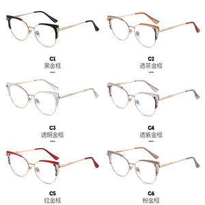 กรอบแว่นตาโลหะ TR90 รุ่น 87330 ทรงวงรีเต็มกรอบ ป้องกันแสงสีฟ้า สำหรับทุกเพศ - Product Image 3