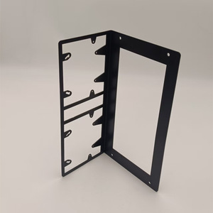 Soporte de chapa de acero inoxidable hecho a medida, cortado con láser, con recubrimiento en polvo, para uso automotriz en exteriores. - Product Image 1