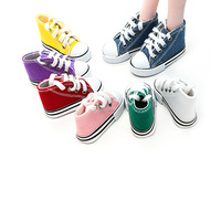 Vente en gros 7.5CM coloré BjD poupée toile baskets poupée vêtements et accessoires 1/3 1/4 échelle poupée chaussures
