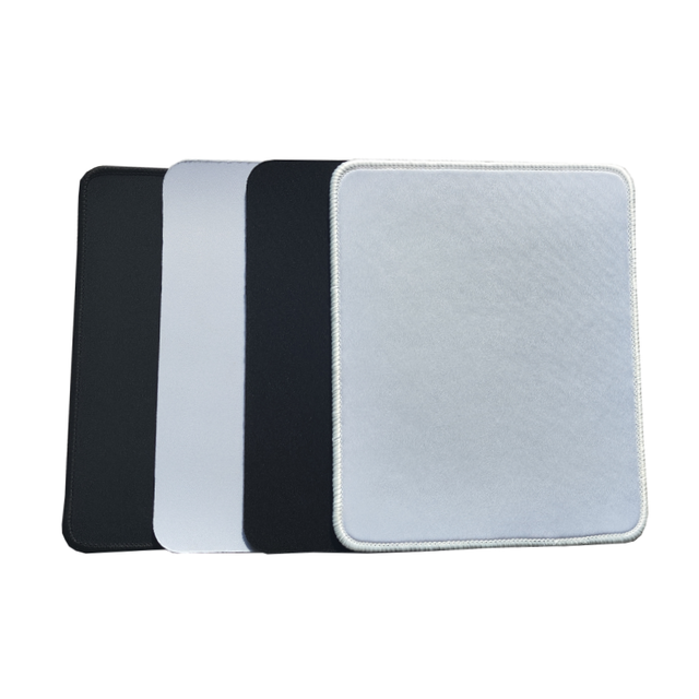 Custom Surface Black White Rectangular Sublimation Gaming Mouse Pad Blank Transfer Heat Press Printing Rubber Base Stock Water