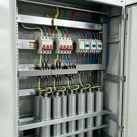 Gabinete de Compensación de Condensadores de Bajo Voltaje Fuken Personalizado, Panel de Banco de Condensadores para Corrección del Factor de Potencia Trifásico, Control PLC, IP55