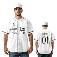 Créez votre propre maillot de baseball personnalisé 100% polyester respirant, anti-humidité, imprimé par sublimation, uniforme américain de baseball